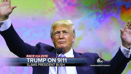 Donald Trump Makes Controversial Comments on 9/11 and George W. Bush