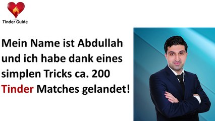 Lerne wie Du durch diesen Tipp in einer Woche 50 Matches auf Tinder erhältst