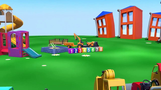 Çizgi film İş makineleri Kamyon Bölüm 7 (Sayılar öğreniyoruz)