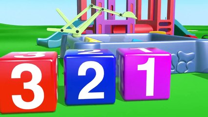 Çizgi film İş Makineleri Greyder Bölüm 2 (Sayılar öğreniyoruz)