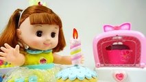 Baby doll Pororo birthday cake 콩순이 뽀로로 생일케이크 장난감 놀이