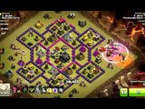 BEST CLASH OF CLANS ATTACK STRATEGY | TH9 LAVA HOUND & BALLON (LAVALOON) PART1
