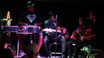 Taylor Rodriguez, Michael Cullipher and Gavin O'Brien perform 'Little Sister' Elvis Week 2015