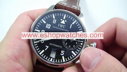 watches review-00989-swiss replica IWC Big Pilot Faux Power Reserve Indicator