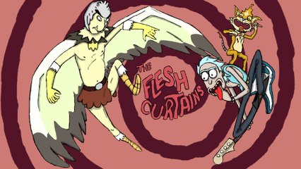Flesh Curtains Speedart - Rick & Morty
