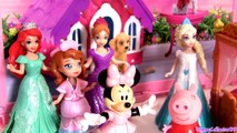 Minnie Mouse SLEEPOVER Slumber Party with Princess Anna & Elsa Disney Frozen El Reino del