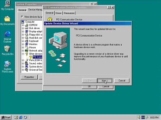 Install drivers in win98