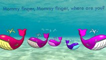 Whale Finger Family Song Calf Daddy Finger Nursery Rhymes Full animated cartoon english 20