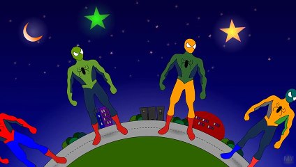 Twinkle Twinkle Little Star ft. Spiderman Venom Full animated cartoon english 2015