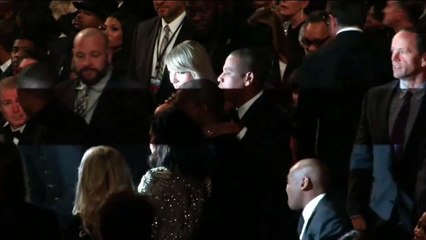 Taylor Swift & Kanye West hug and chat at Grammys