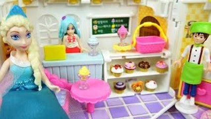 Bakery shop & Disney Frozen doll toys 시크릿 쥬쥬 빵가게와 겨울왕국 뽀로로