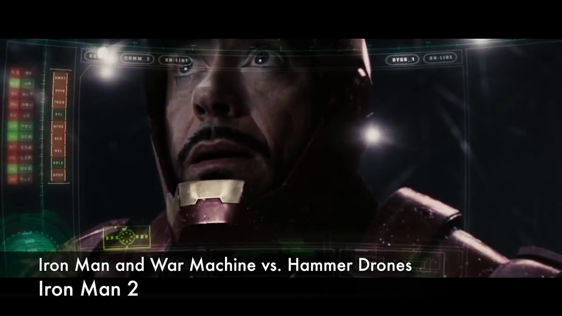 Iron Man And War Machine Vs Hammer Drones Iron Man 2