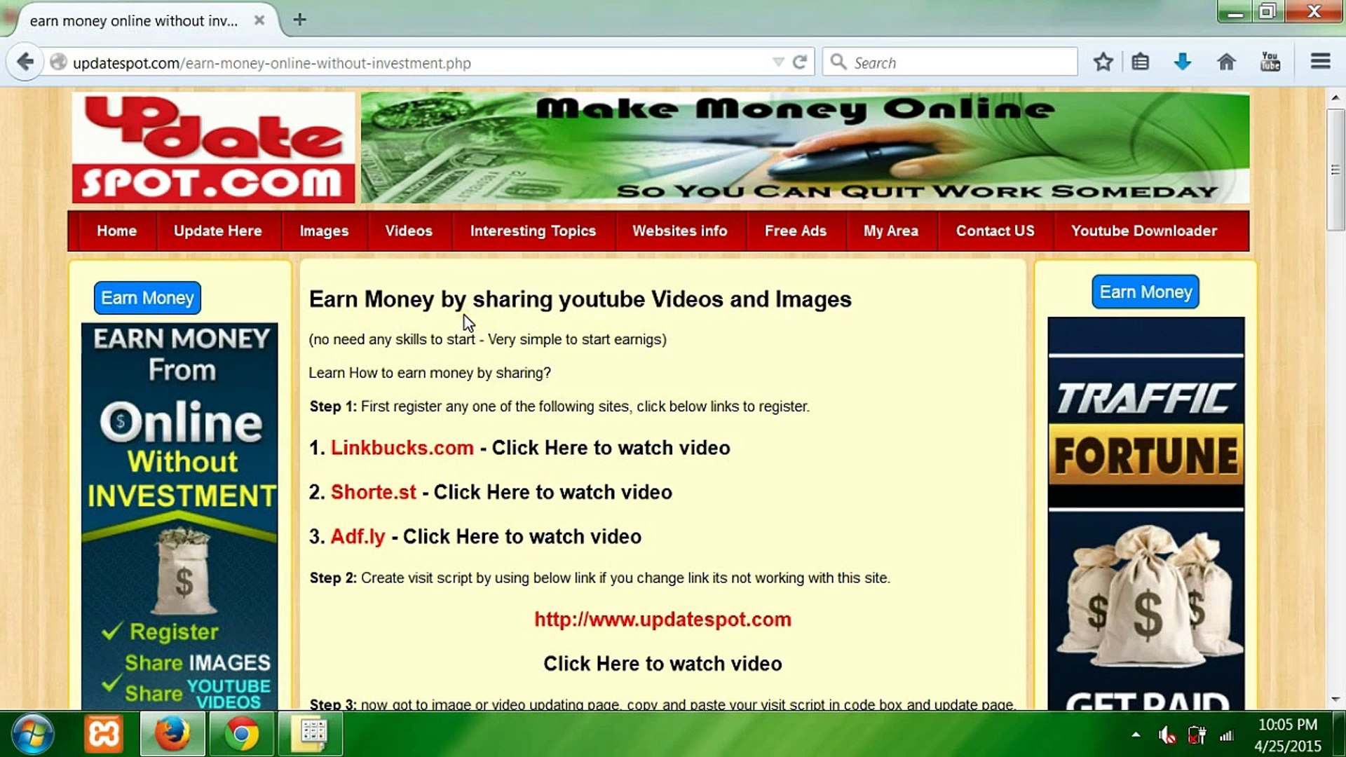 Money earning websites without investment