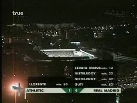 But Guti: Real Madrid 4 # 1 Ath. Bilbao
