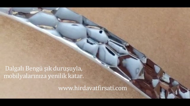 Dalgalı lüks krom mobilya / dolap (kulp) kulbu tanıtımı ( hirdavatfirsati.com)