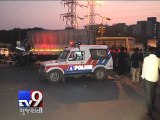 Driver injured after two trucks collide on SG Highway, Ahmedabad - Tv9 Gujarati