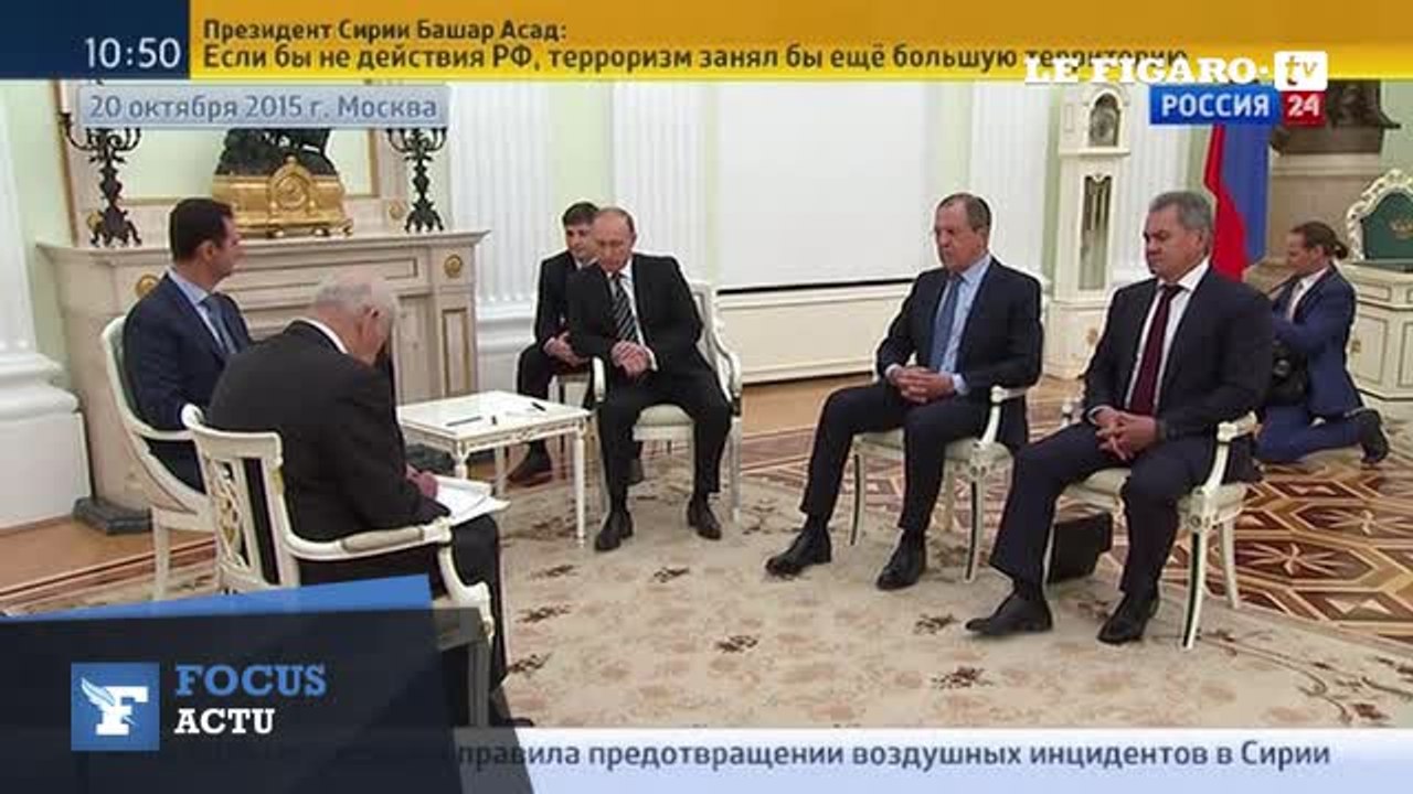 Bachar el-Assad a rencontré Vladimir Poutine à Moscou