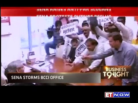 Shiv Sena Protests Outside BCCI Head Quarters