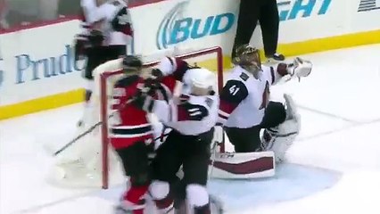 Larsson steals puck and nets OT winner on Smith