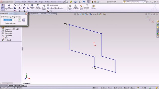 solidworks türkçe çizim onarma