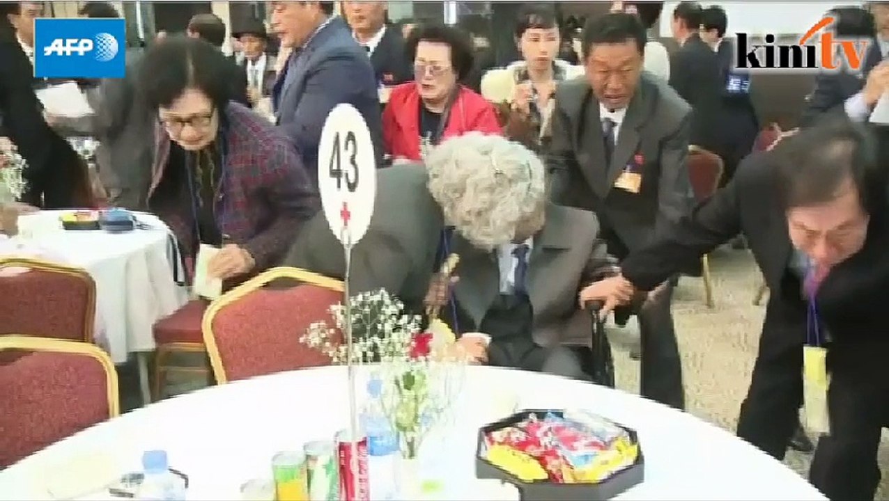 Shocks, hugs and tears as war-divided Koreans unite