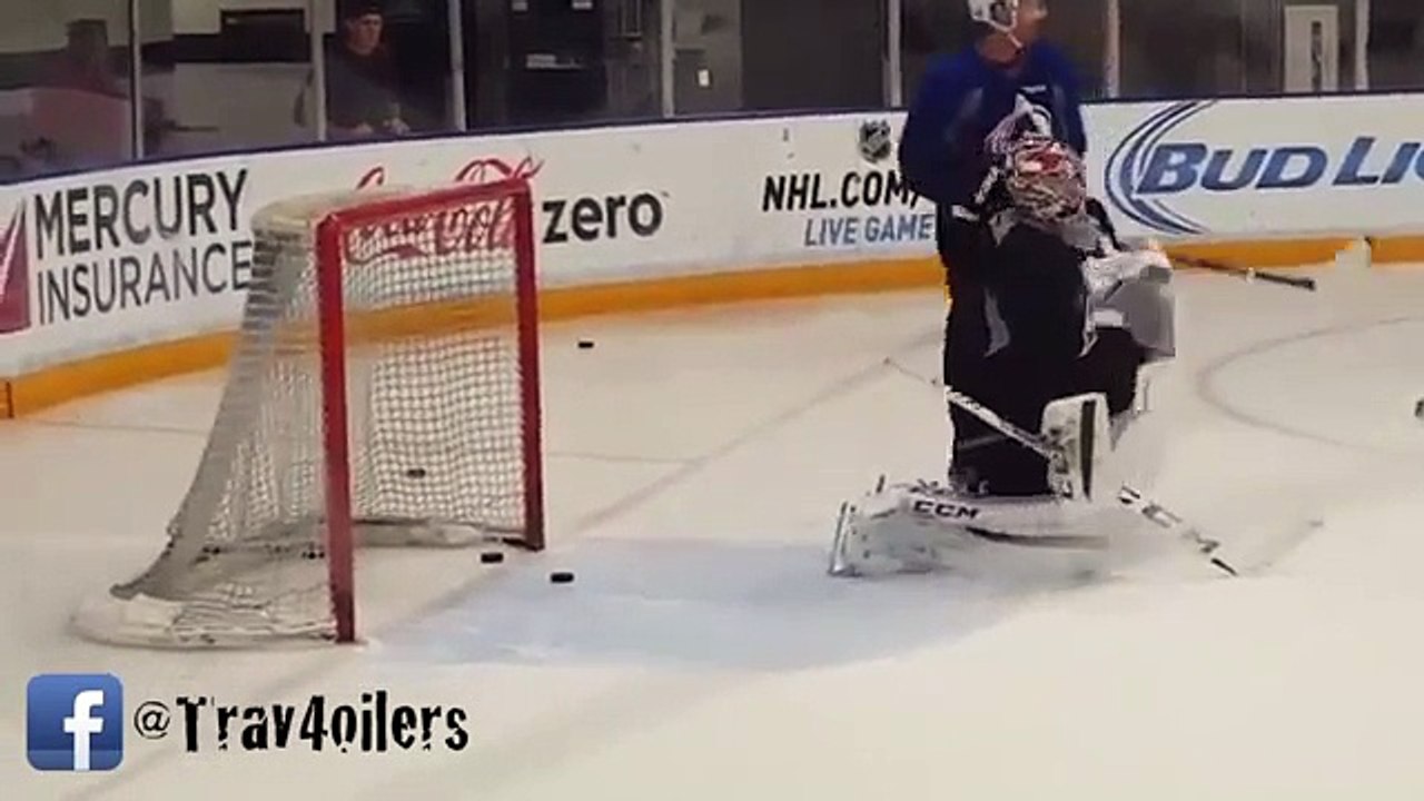 Semyon Varlamov Colorado Avalanche Practice October 17 2015 [HD]