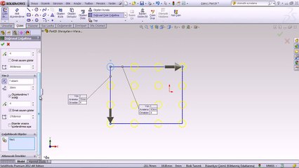 solidworks video türkçe doğrusal çoğaltma yapımı