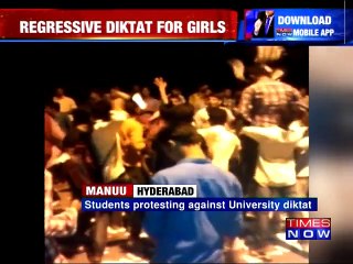 Students Protest Against Maulana Azad University