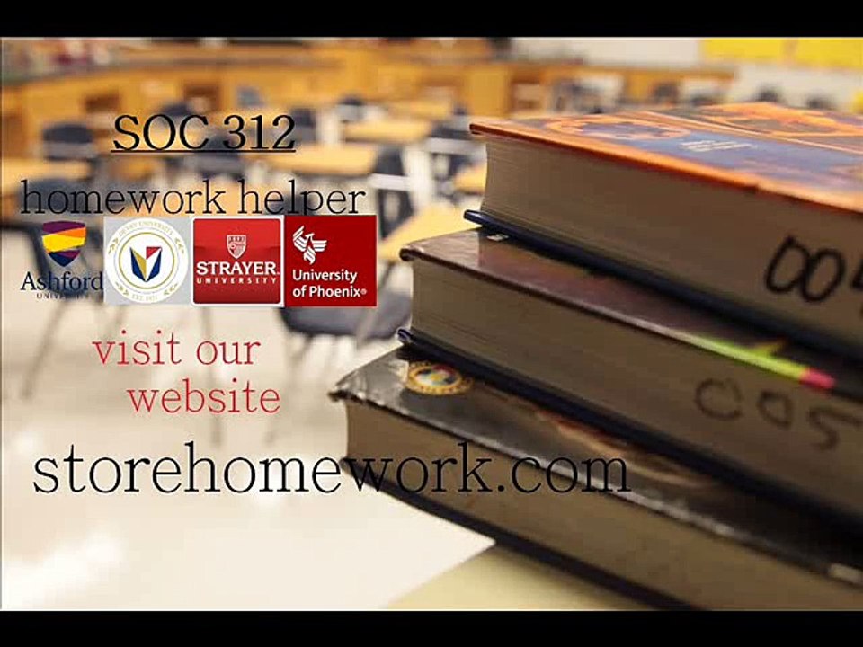 SOC 312 Week 2 DQ 2 Self-Regulation (New)