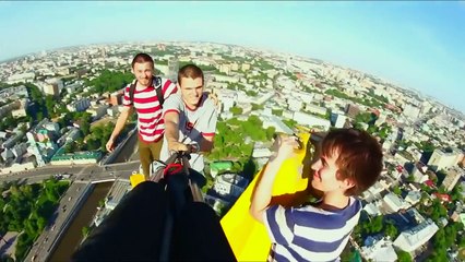 Ruso vence el miedo en las alturas..