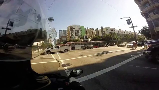 Motorcyclist Smashes Into Jogger At Intersection - -by Funny Videos Collection
