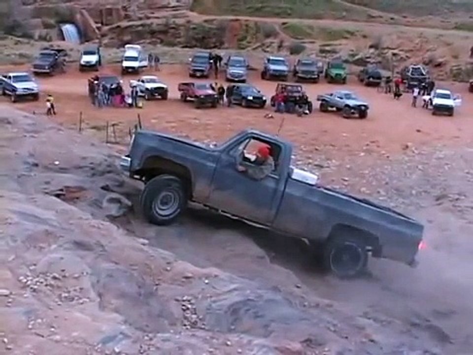 Redneck Destroys His Pickup Truck In Failed Roc...