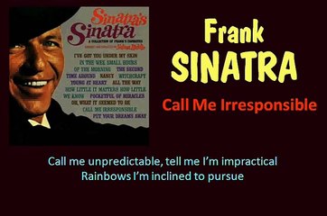 Call Me Irresponsible (Frank Sinatra - with Lyrics)