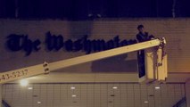 Washington Post sign removed from main entrance