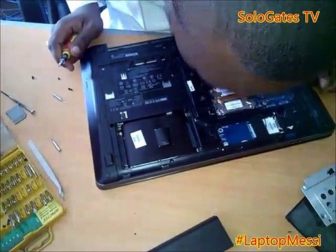 Laptop assemble, keyboard replacement, memory, fan, hard disk, DR-ROM Tutorial Repair Solution