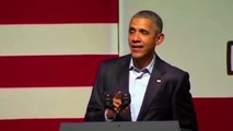 Barack Obama jokes Kanye Wests US President bid is CRAY as he gives him some comical advi