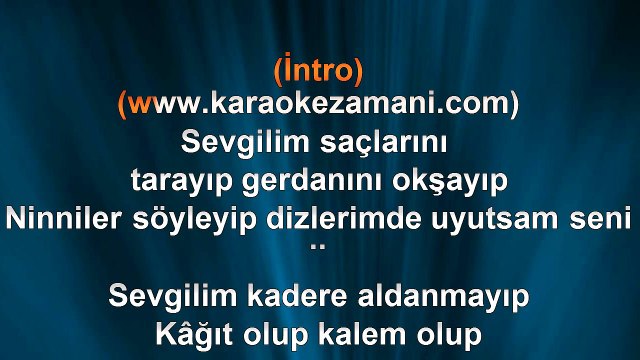 Mustafa Ceceli - Sevgilim - (2012) TÜRKÇE KARAOKE