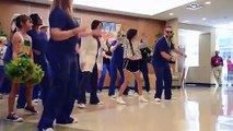 Le flashmob à l'hôpital pour fêter le départ d'une patiente