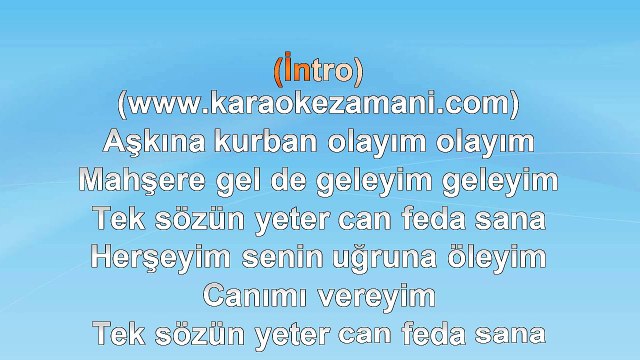 Mustafa Sandal - Pazara Kadar - 2002 TÜRKÇE KARAOKE