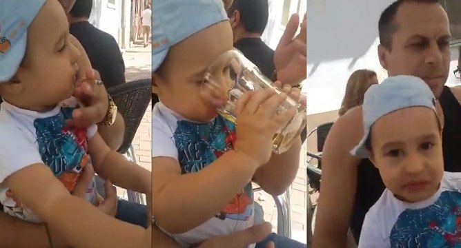 Choc : un père fait boire et fumer son enfant