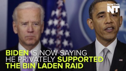 Joe Biden Says He Actually Supported The Bin Laden Raid