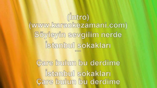 Müslüm Gürses - Istanbul Sokaklari - 1996 TÜRKÇE KARAOKE