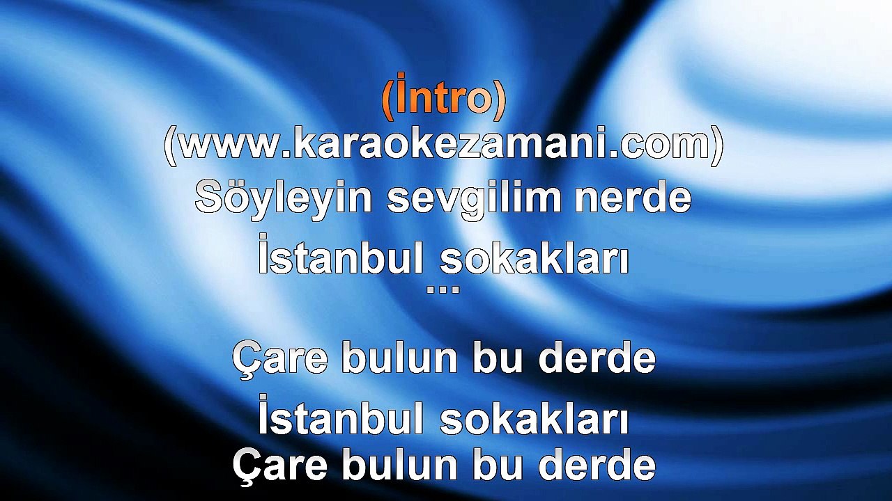 Müslüm Gürses - İstanbul Sokakları - 1996 TÜRKÇE KARAOKE