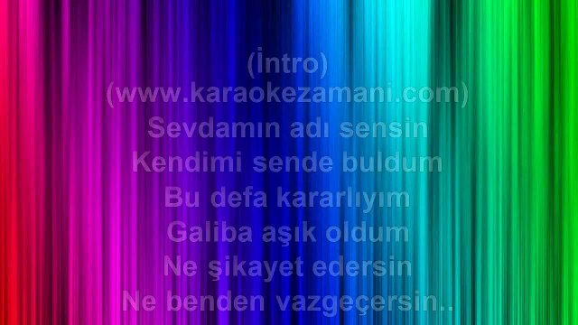 Nadide Sultan - Alışkanlık Yaparım - 2000 TÜRKÇE KARAOKE