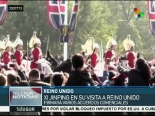 Reino Unido recibe al presidente de China con honores reales