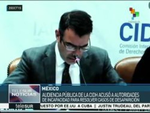 Gobierno de México comparece ante la CIDH por caso Ayotzinapa