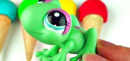 Play-Doh Ice Cream Cone Surprise Eggs Peppa Pig Disney Frozen Littlest Pet Shop Dora Toys FluffyJet [Full Episode]