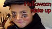 Dad teams up with son for a scary Halloween face painting prank | Halloween Eyes MakeUp