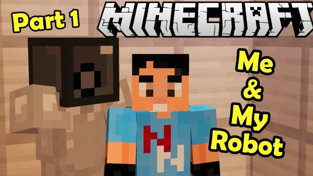 Minecraft Me and My ROBOT Custom Puzzle Map Part 1 NikNikamTV