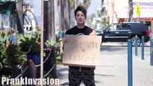SEXXYYYYYYYYYYY Kissing Prank - HOMELESS EDITION - PrankInvasion 2015